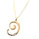 ナンバー ネックレス ダイヤモンド ネックレス 一粒 0.01ct K18 ゴールド 数字 9 ダイヤネックレス ペンダント - 縮小画像1