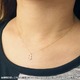 ナンバー ネックレス ダイヤモンド ネックレス 一粒 0.01ct K18 ゴールド 数字 9 ダイヤネックレス ペンダント - 縮小画像4