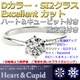 ダイヤモンド ブライダル リング プラチナ Pt900 0.5ct ダイヤ指輪 Dカラー SI2 Excellent EXハート＆キューピット エクセレント 鑑定書付き 8号 - 縮小画像2