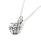ダイヤモンド ネックレス K18 ホワイトゴールド 0.4ct ７ダイヤ コロネットセッティング Hカラー SIクラス バケットダイヤ 0.4カラット ペンダント 限定1点限り - 縮小画像2