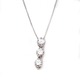 ダイヤモンド ネックレス プラチナ Pt900 0.3ct ダイヤ3石 スリーポイントダイヤ ペンダント  - 縮小画像1