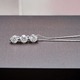 ダイヤモンド ネックレス プラチナ Pt900 0.3ct ダイヤ3石 スリーポイントダイヤ ペンダント  - 縮小画像2