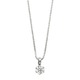 ダイヤモンドペンダント/ネックレス 一粒 プラチナ Pt900 0.1ct ダイヤネックレス 6本爪 Dカラー SI2 Excellent エクセレント 鑑定書付き - 縮小画像2