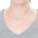 ダイヤモンドペンダント/ネックレス 一粒 プラチナ Pt900 0.2ct ダイヤネックレス 6本爪 Dカラー SI2 Excellent エクセレント 鑑定書付き - 縮小画像4