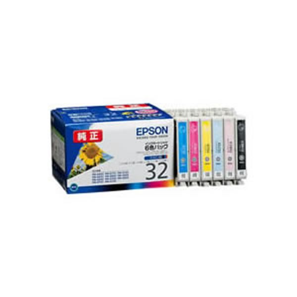 【純正品】 EPSON エプソン インクカートリッジ/トナーカートリッジ 【IC6CL32 6色パック】