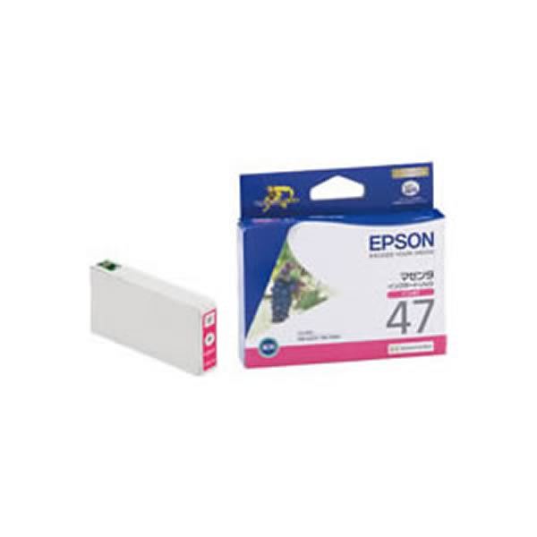 【業務用5セット】【純正品】 EPSON エプソン インクカートリッジ/トナーカートリッジ 【ICM47 M マゼンタ】 ×5セット