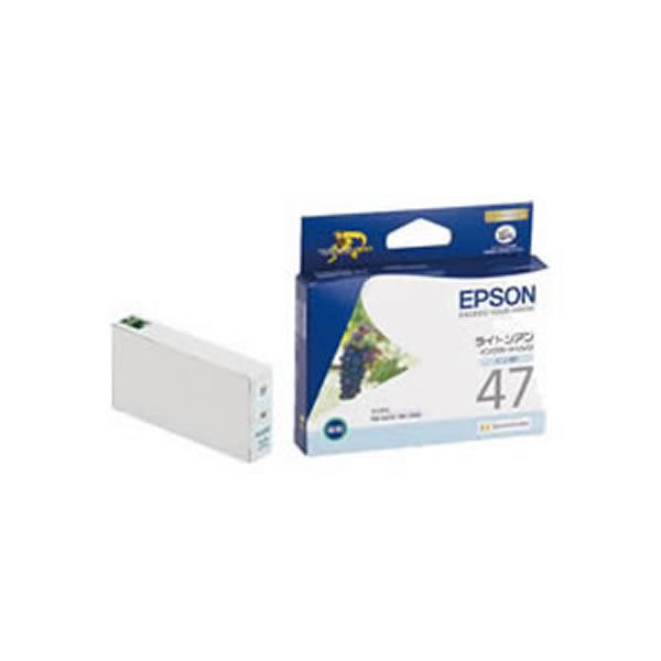 【業務用5セット】【純正品】 EPSON エプソン インクカートリッジ/トナーカートリッジ 【ICLC47 LC ライトシアン】 ×5セット