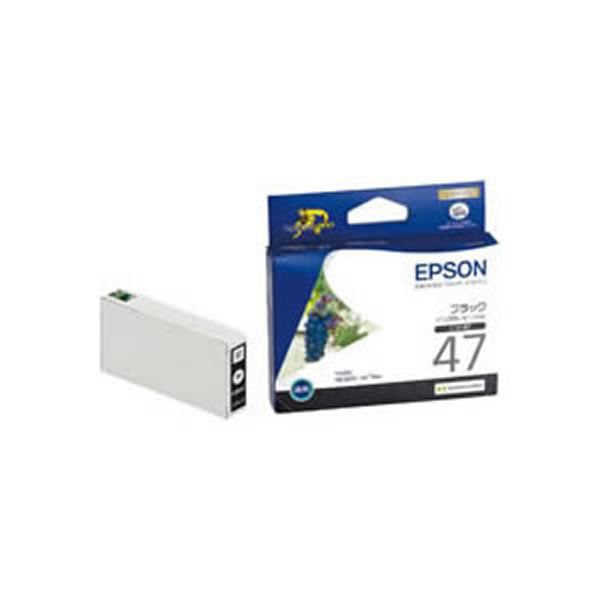 【業務用5セット】【純正品】 EPSON エプソン インクカートリッジ/トナーカートリッジ 【ICBK47 BK ブラック】 ×5セット