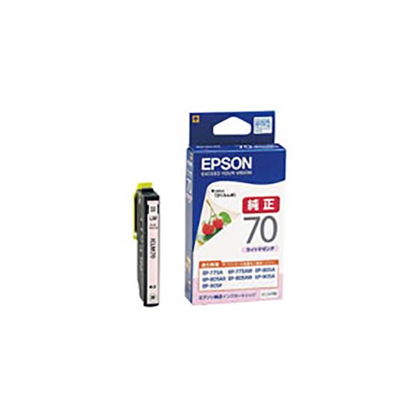 (業務用10セット) 【 純正品 】 EPSON エプソン インクカートリッジ 【ICLM70 ライトマゼンタ】