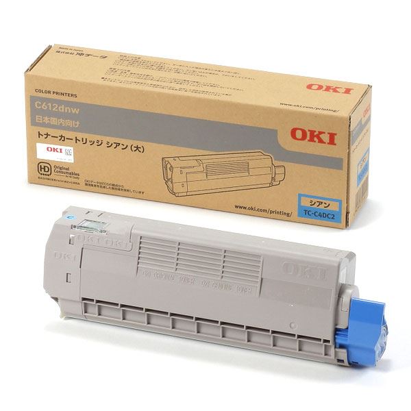 【純正品】 OKI TC-C4DC2 トナーカートリッジ シアン 大 