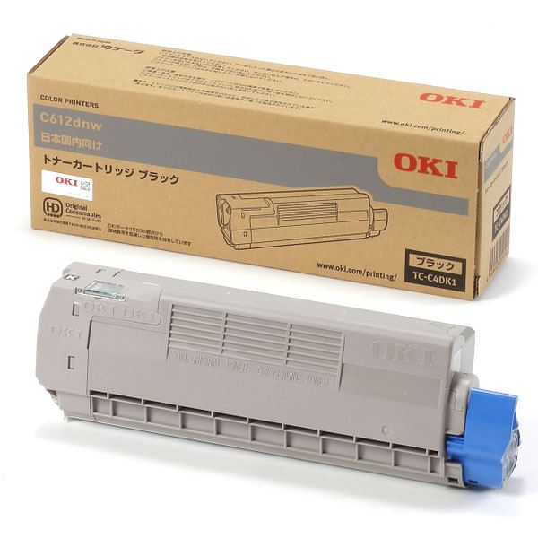 （まとめ） 【純正品】 OKI TC-C4DK1 トナーカートリッジ ブラック 【×3セット】