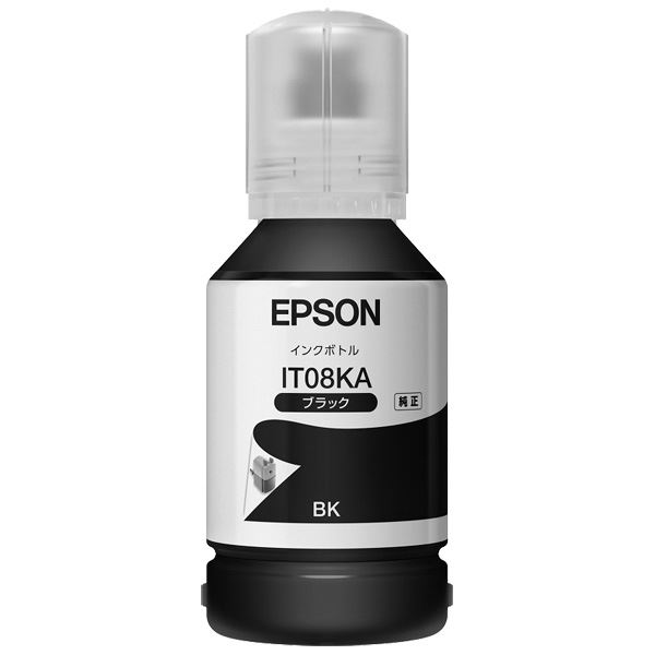 (まとめ) 【純正品】 EPSON(エプソン) IT08KA インクボトル ブラック 【×3セット】