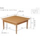 北欧デザインこたつテーブル 【コンフィ】 75×75cm+国産こたつ布団 2点セット こたつ 正方形 日本製 セット （こたつカラー：ナチュラル+布団柄： B_サークル・ブラウン） - 縮小画像5