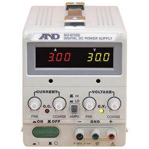 A&D(エーアンドデイ)電子計測機器 直流安定化電源(30V、3A)AD-8735D 商品写真