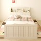 【引き出しのみ】日本製 カントリー調 姫系 ベッド『エトワール』専用引き出し2個セット ホワイト 白 - 縮小画像4