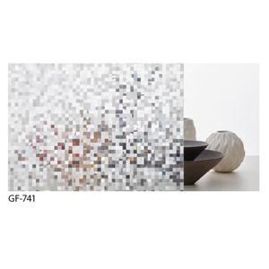 幾何柄　飛散低減ガラスフィルム　サンゲツ　GF-741　92cm巾　10m巻 商品写真1