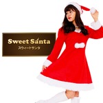 サンタ コスプレ レディース 【Peach×Peach  スイートサンタクロース ワンピース】 サンタ　衣装  