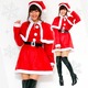 【クリスマスコスプレ 衣装】P×P レディースサンタクロース サンタコスプレ女性用 ワンピース＆肩がけ - 縮小画像2