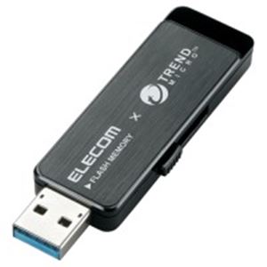 (業務用5セット) エレコム(ELECOM) セキュリティUSBメモリ黒8GB MF-TRU308GBK 商品写真