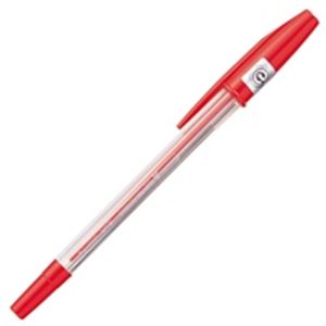 (業務用100セット) 三菱鉛筆 ボールペン SA-R10P.15 赤 10本 ×100セット 商品写真