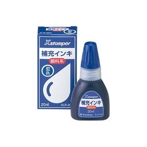(業務用100セット) シヤチハタ Xスタンパー用補充インキ 【顔料系/20mL】 ボトルタイプ XLR-20N藍 商品写真
