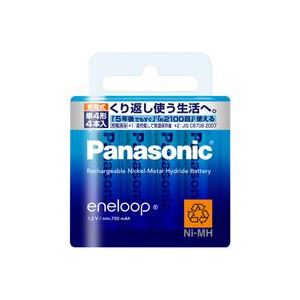 (業務用30セット) Panasonic パナソニック エネループ単4 4本入BK-4MCC/4 ×30セット 商品写真