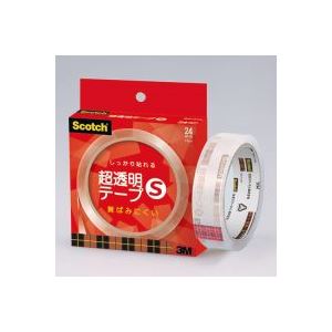 (業務用100セット) スリーエム 3M 超透明テープS BH-24N 紙箱入 ×100セット 商品写真