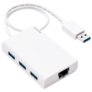 エレコム USB LANアダプター EDC-GUA3H-W