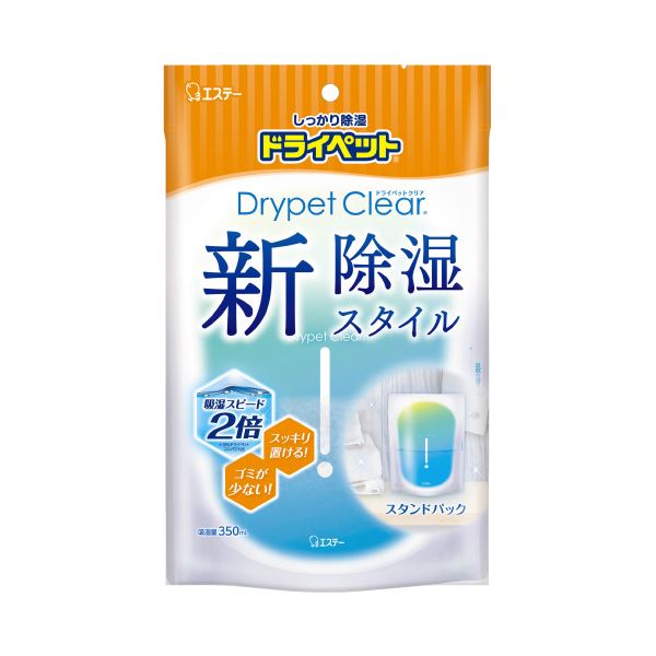 (まとめ）エステー 除湿剤 ドライペット クリア 吸湿量350mL【×10セット】