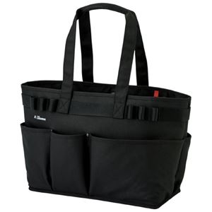 （まとめ）LIHITLAB ALTNA ツールバッグ ヨコ型 ブラック A-7750-24（×2セット）