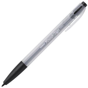 （まとめ）ゼブラ ノックサイン 黒 WYSS30-BK（×300セット）