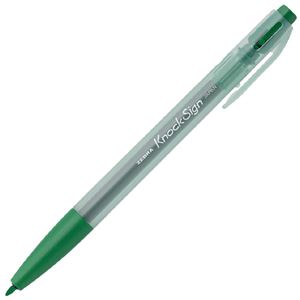 （まとめ）ゼブラ ノックサイン 緑 WYSS30-G（×300セット）