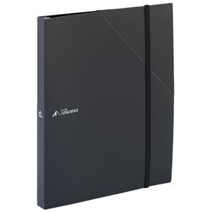 （まとめ）LIHITLAB ALTNA スタンドファイル F-7771-24ブラック（×30セット）