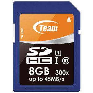 （まとめ）TEAM SDHCカード 8GB TG008G0SD3FT（×30セット）