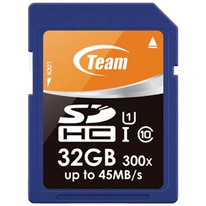 （まとめ）TEAM SDHCカード 32GB TG032G0SD3FT（×20セット）