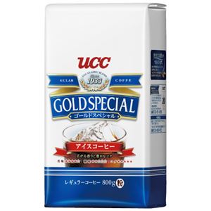 （まとめ）UCC  ゴールドスペシャルアイスコーヒー粉800g（×5セット）