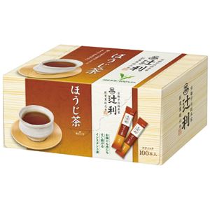 （まとめ）片岡物産  辻利 インスタントほうじ茶 0.8g×100本（×20セット） - 拡大画像
