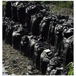 （まとめ）萩原工業 J-bag301-Black（×5セット） - 拡大画像