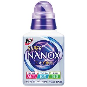 （まとめ）ライオン トップSUPER NANOX ニオイ専用400g 本体（×50セット）