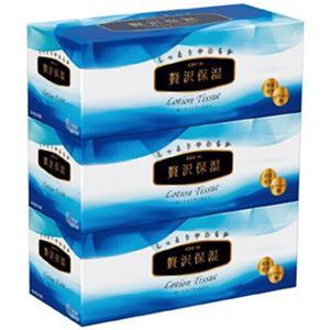 （まとめ）大王製紙 エリエール贅沢保湿ティッシュー200組X3箱【×3セット】