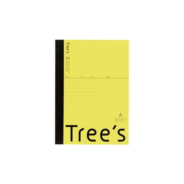 （まとめ）キョクトウ・アソシエイツ Trees A5 A罫 30枚 イエロー【×100セット】