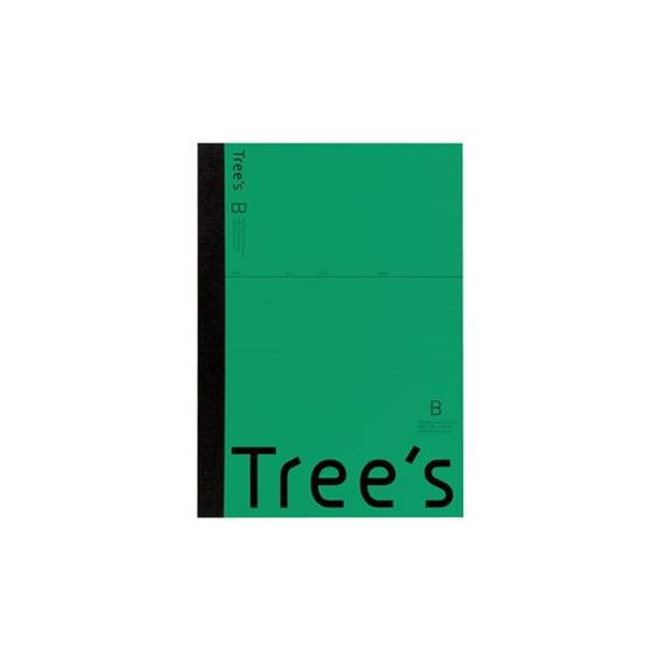 （まとめ）キョクトウ・アソシエイツ Trees A4 B罫 40枚 グリーン【×50セット】