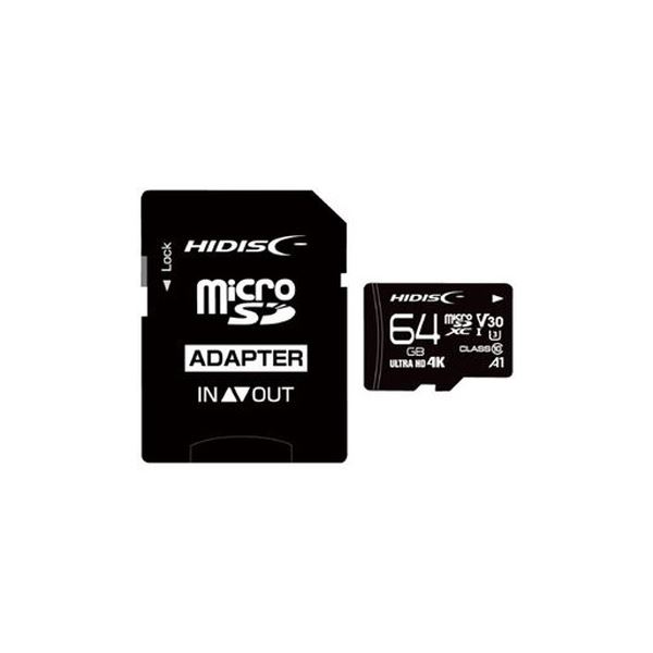 （まとめ）HIDISC microSDXCカード 64GB HDMCSDX64GCL10V30【×3セット】