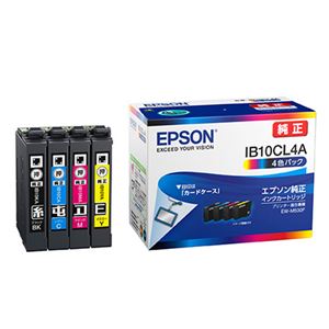 エプソン(EPSON) 【純正】 インクカートリッジ 4色パック(ブラック、シアン、マゼンタ、イエロー) IB10CL4A