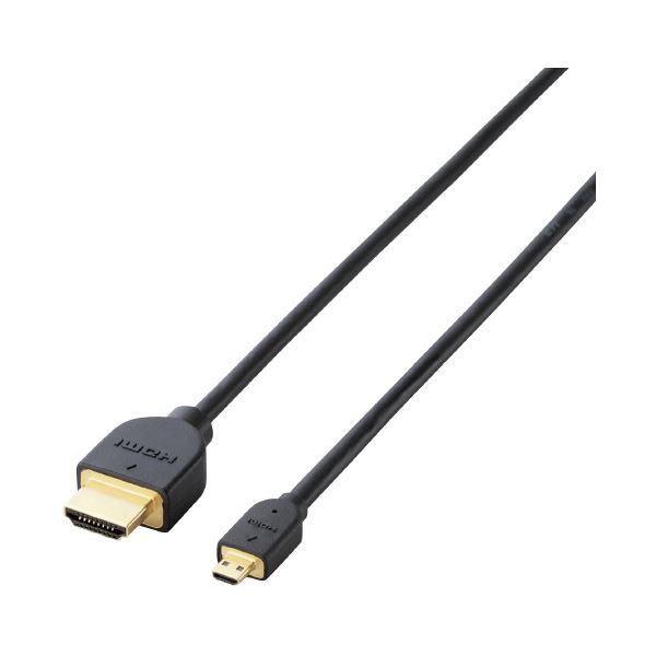 エレコム HDMI-microHDMIケーブル 1m ブラック DH-HD14EU10BK