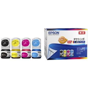 エプソン(EPSON) 【純正】 インクボトルTAK-4CL 4色パック(ブラック、シアン、マゼンタ、イエロー)