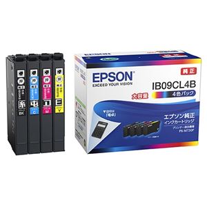 純正品 EPSON インクパック 4色パック 大容量 IB09CL4B