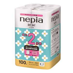ネピア ネピネピトイレットロール2倍巻S 100m×12R