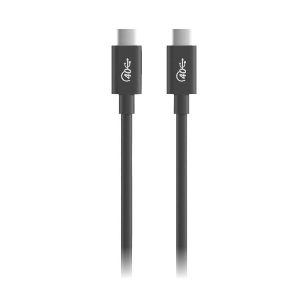 エレコム USB4 C-Cケーブル 0.8m USB4-CC5P08BK