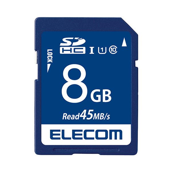 【まとめ】 エレコム SDHCメモリカード 8GB MF-FS008GU11R 【×5セット】